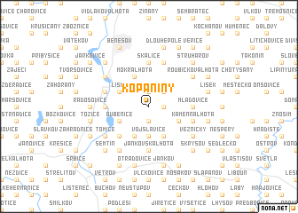map of Kopaniny