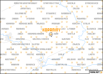 map of Kopaniny