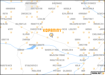 map of Kopaniny