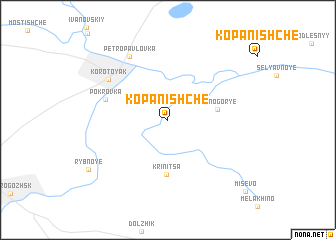 map of Kopanishche