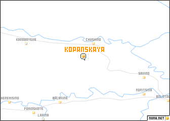 map of Kopanskaya