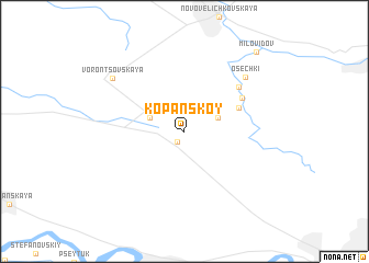 map of Kopanskoy