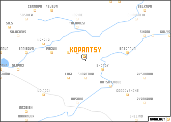 map of Kopantsy