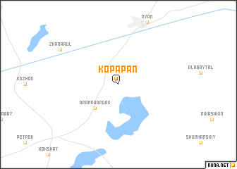 map of Kopapan