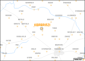 map of Kopapinzi