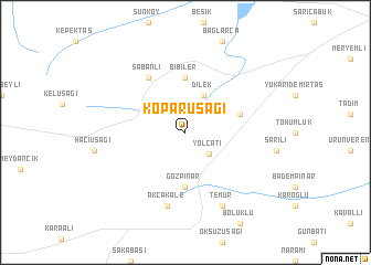 map of Koparuşağı