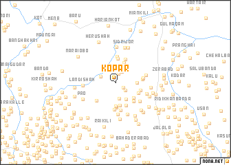 map of Kopar