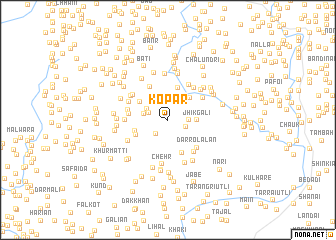 map of Kopar