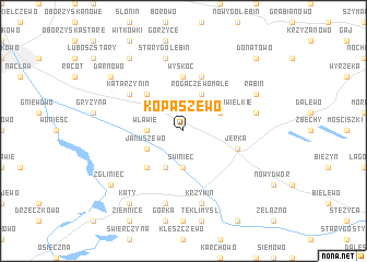 map of Kopaszewo