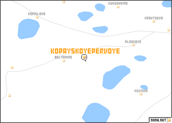 map of Kopayskoye Pervoye