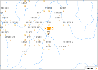 map of Kopa