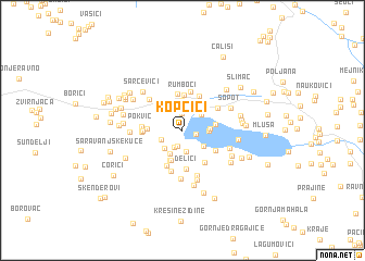 map of Kopčići