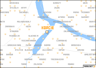 map of Kopcie