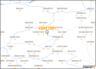 map of Kopczany