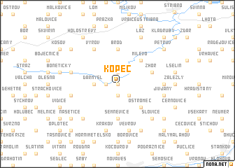 map of Kopec