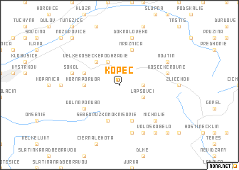 map of Kopec