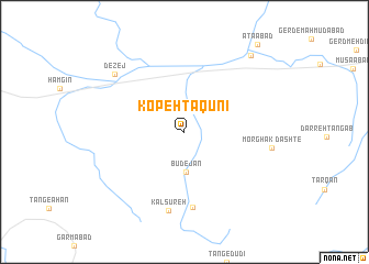 map of Kopeh Tāqūnī