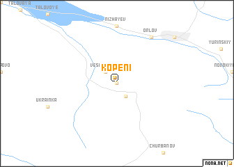 map of Kopeni