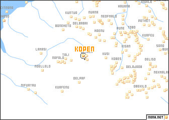 map of Kopen