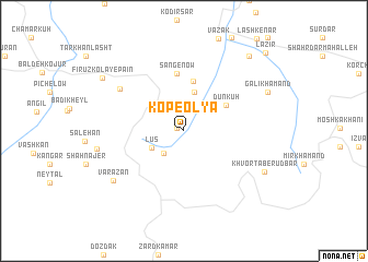 map of Kop-e ‘Olyā