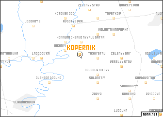 map of Kopernik