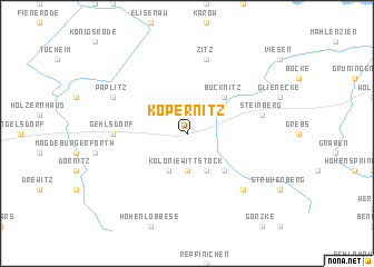 map of Köpernitz