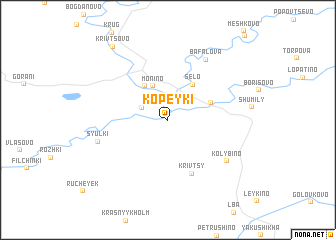 map of Kopeyki