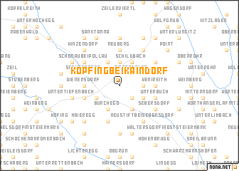 map of Kopfing bei Kaindorf