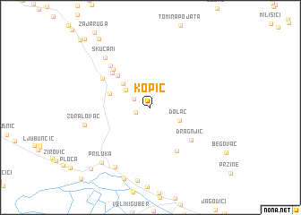 map of Kopić