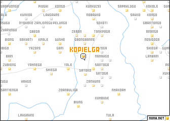 map of Kopielga