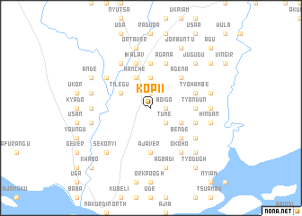 map of Kopii