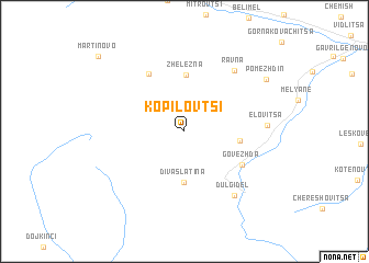 map of Kopilovtsi