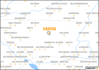 map of Kopina