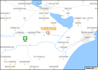 map of Köpinge