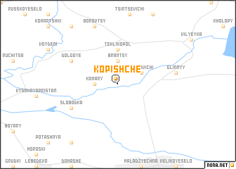 map of Kopishche