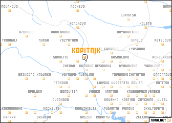 map of Kopitnik