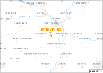 map of Kopiyevka