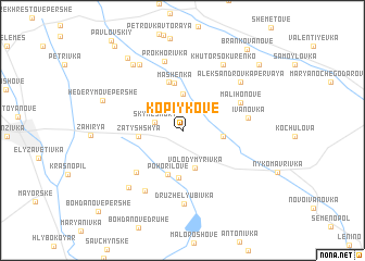 map of Kopiykove