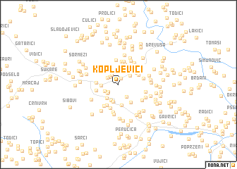 map of Kopljevići