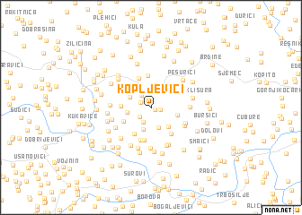 map of Kopljevići