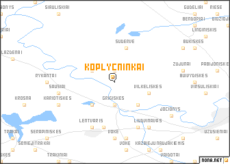 map of Koplyčninkai