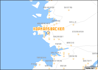 map of Köpmansbacken