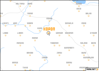 map of Kopon