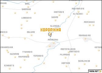 map of Koporikha