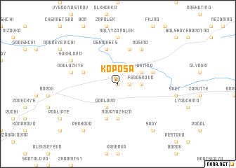 map of Koposa