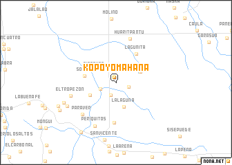 map of Kopoyomahana