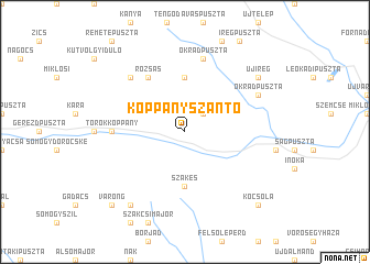 map of Koppányszántó