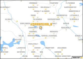 map of Kopparemåla