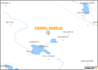 map of Koppeloharju