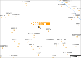 map of Kopperston